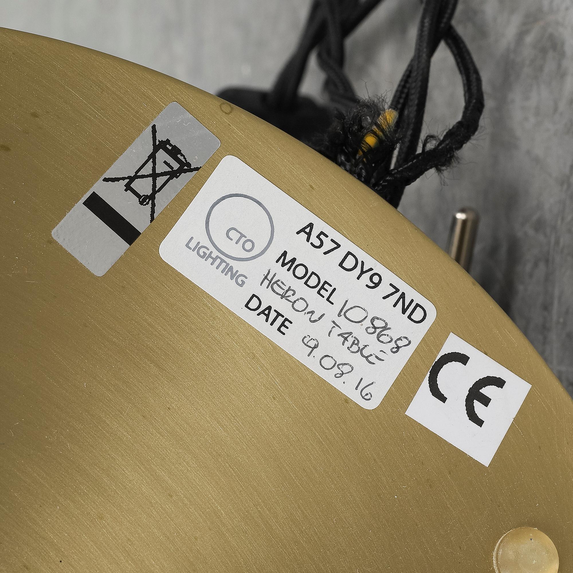 A 'Heron' brass table light by Michael Verheyden for CTO lighting.