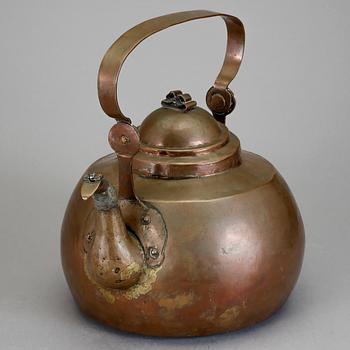 KAFFEPANNA, koppar, 1800-talets början.
