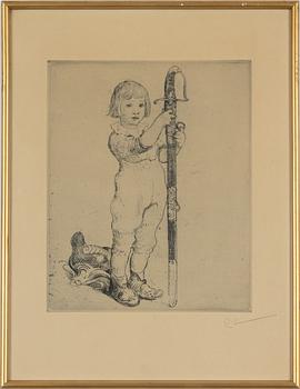 Carl Larsson, "Boy with Sword".