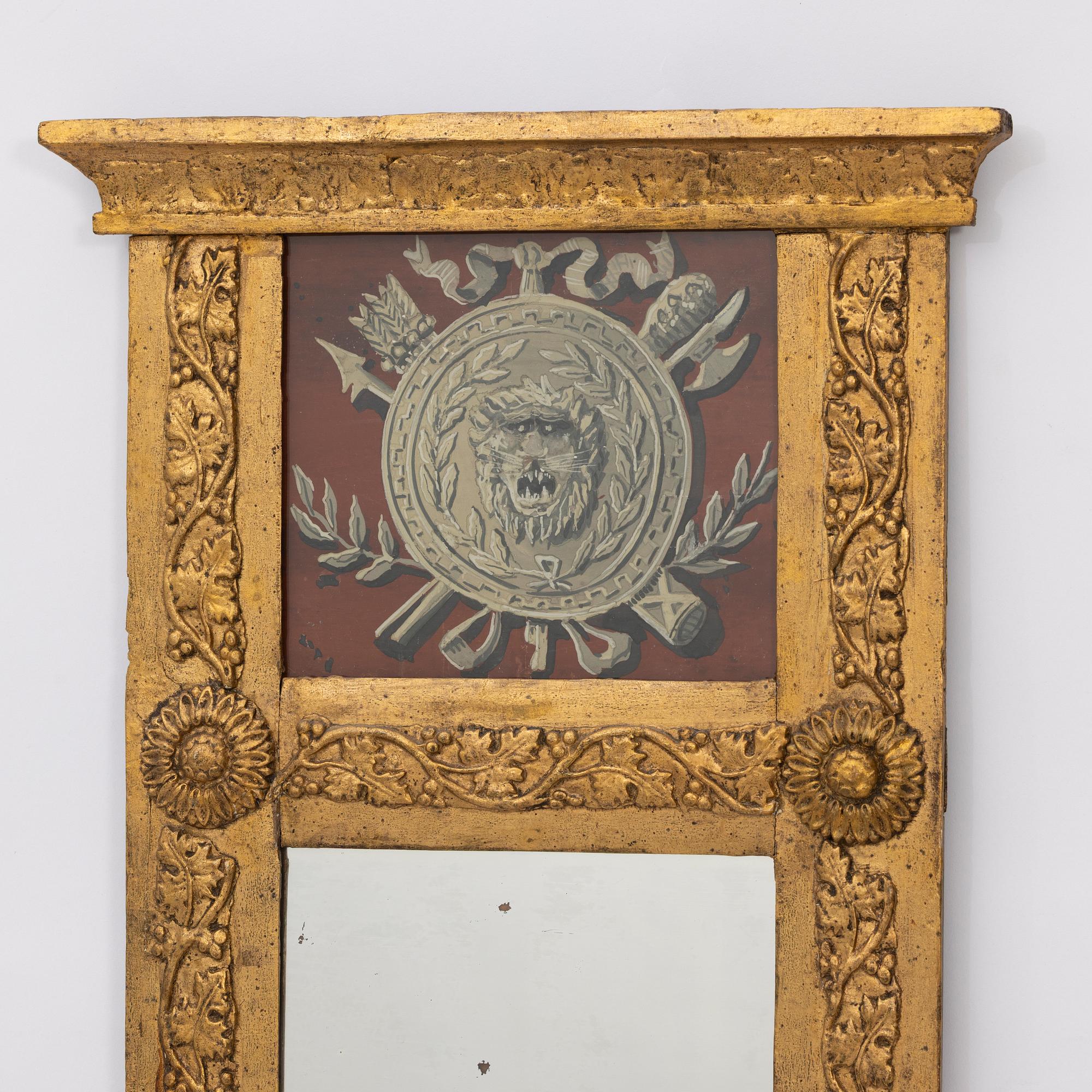 Mirror, Late Gustavian, early 19th century.