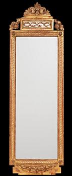 1576. A Gustavian mirror by N Meunier 1780.
