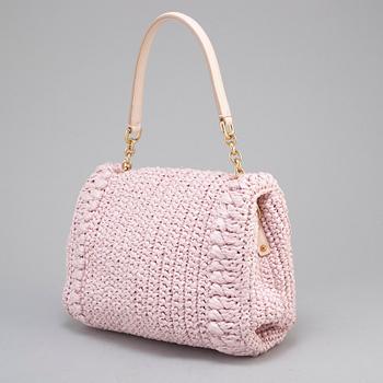 DOLCE & GABBANA, a 'Miss Bonita Satchel' embellished straw bag.
