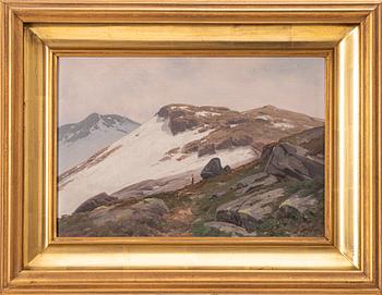 Isak Philip Hartvig Barlag, mountain landscape.