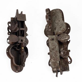 Two locks, 18th Century.