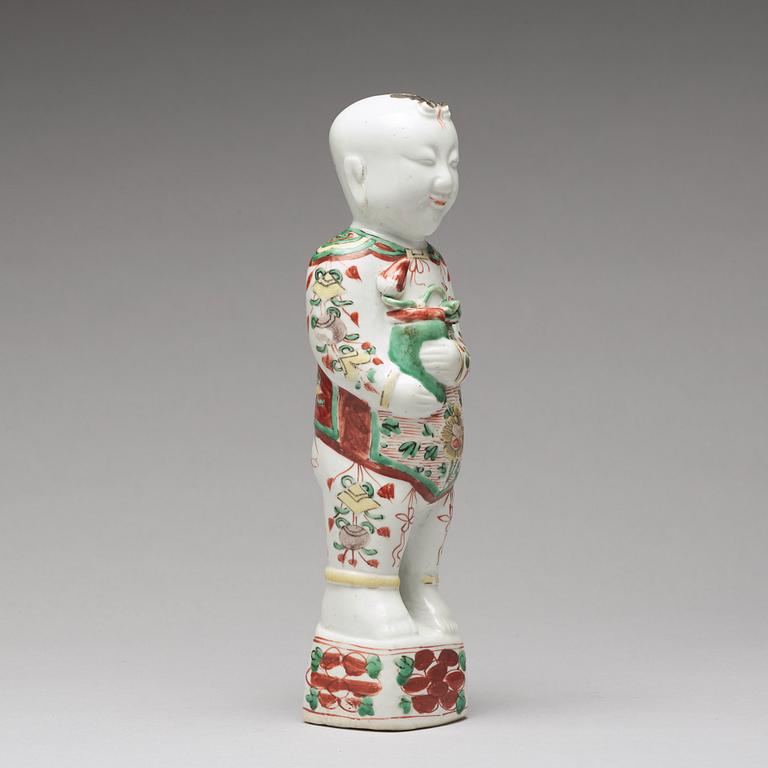 FIGURIN, porslin. Qingdynastin, Kangxi (1662-1722).