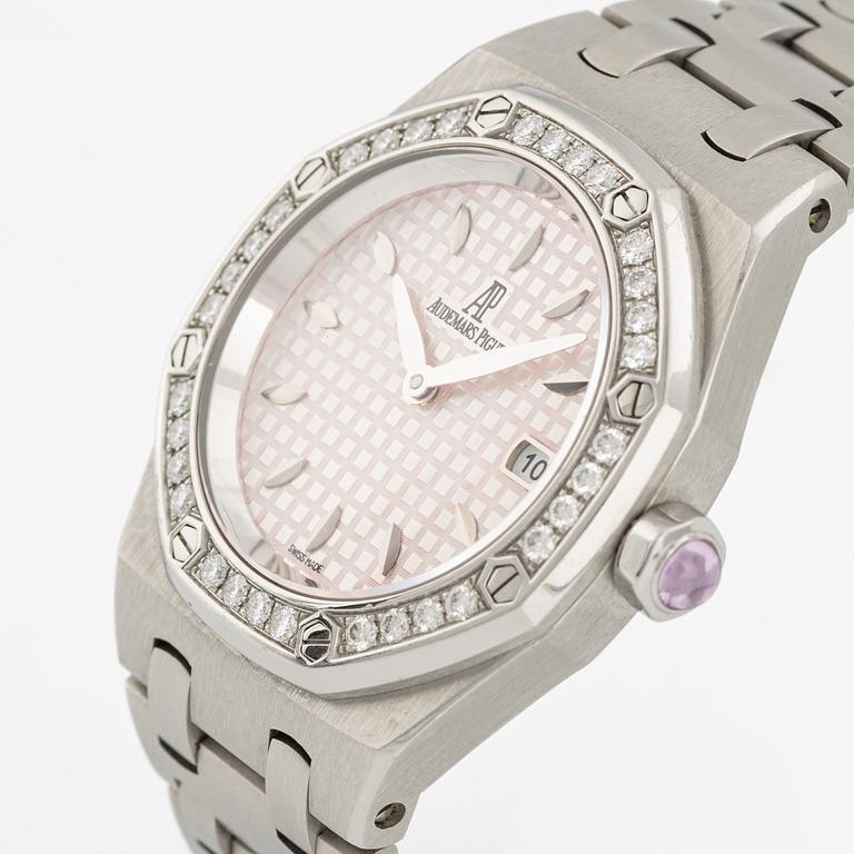 Audemars Piguet, Lady Royal Oak, armbandsur, "Diamond Bezel", 33 mm.