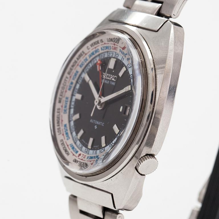 Seiko, World Time, wristwatch, 41 mm.