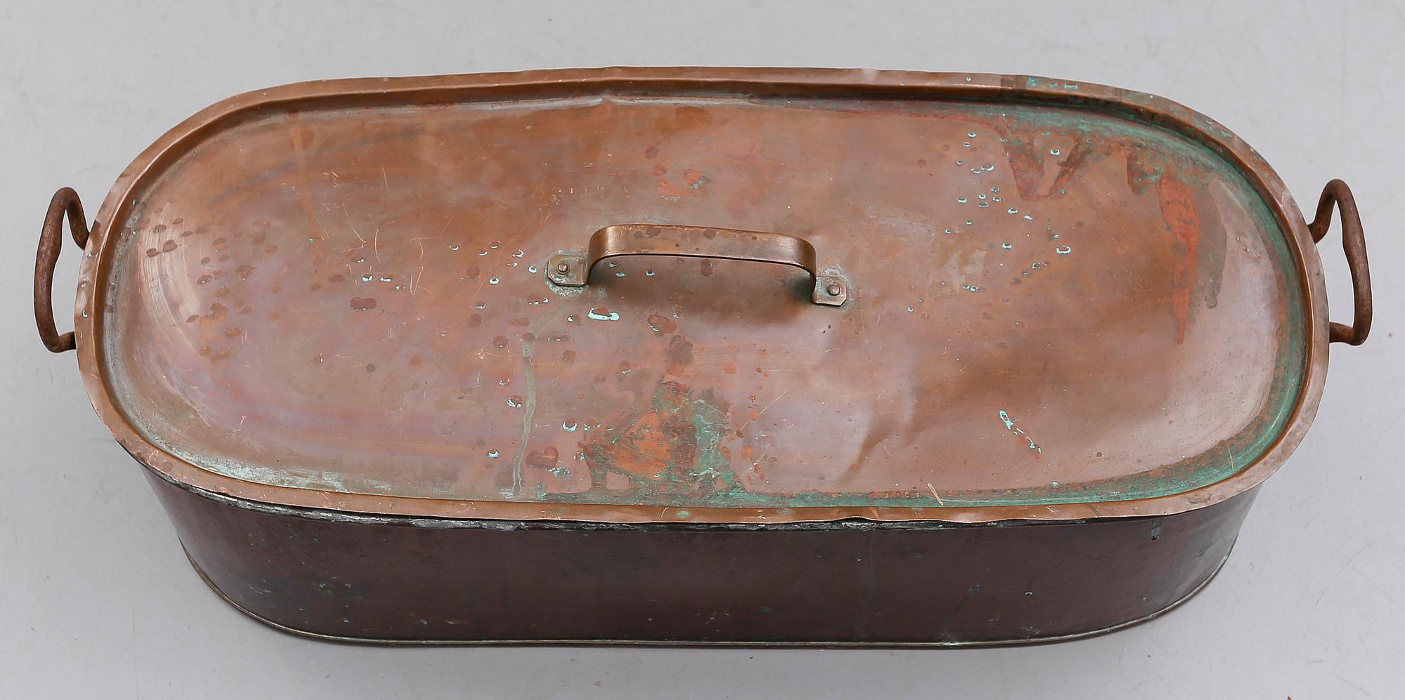FISKGRYTA, koppar, 1800-tal.