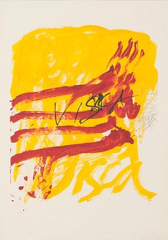 ANTONI TÀPIES, färglitografi, signerad, P.A.