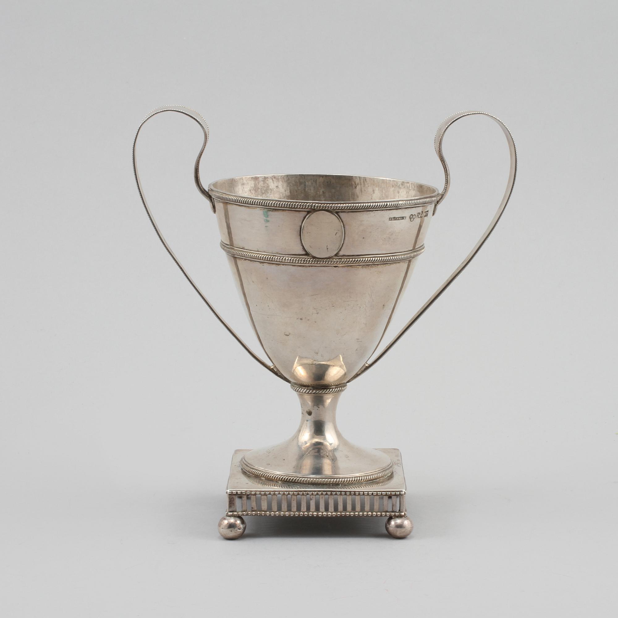 POKAL, silver, Eric Björkman, Eskilstuna, 1799, vikt 390 g.