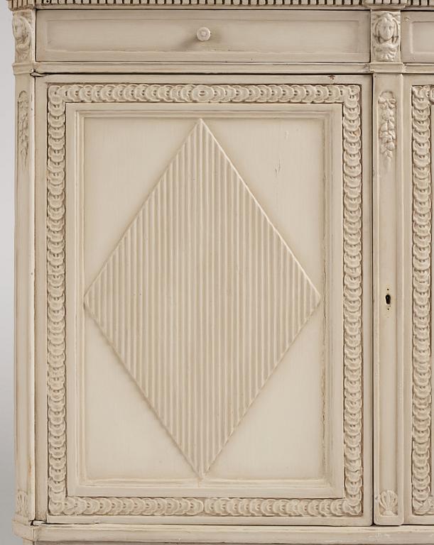 A late Gustavian cabinet, late 18th century.