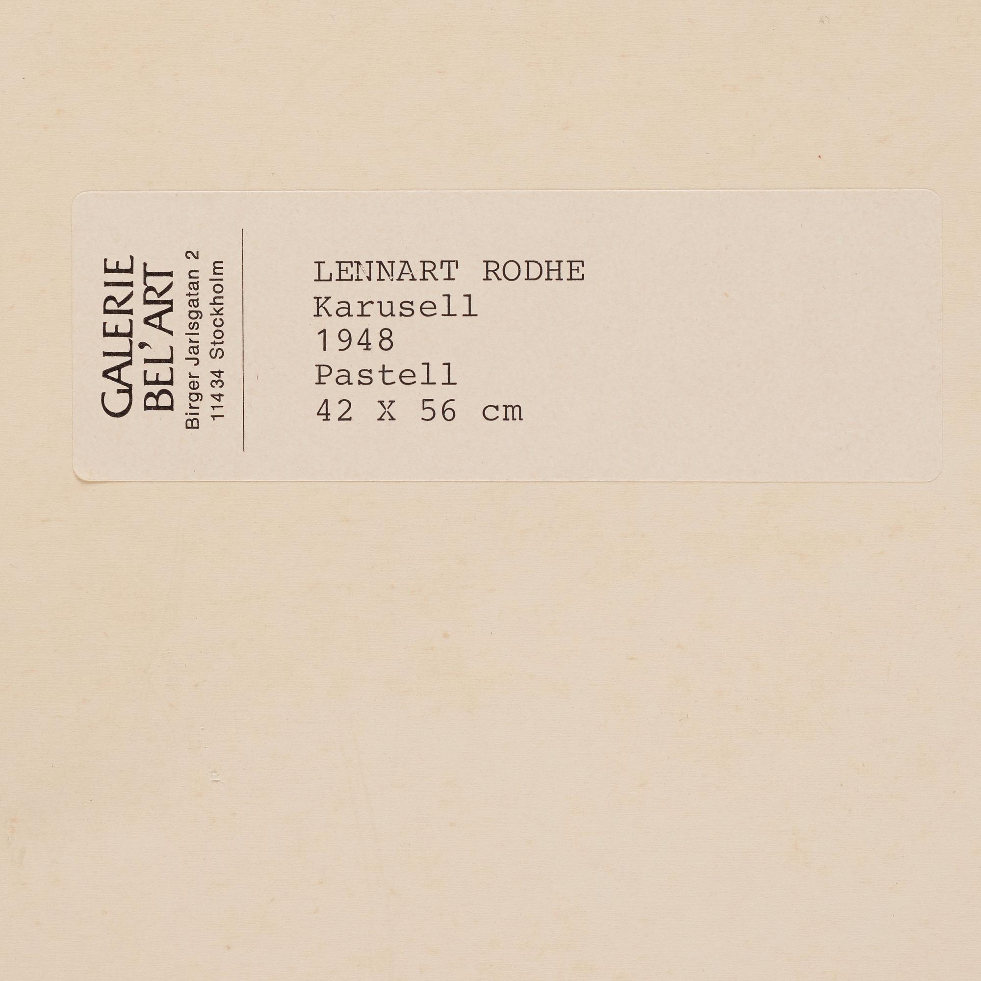 Lennart Rodhe, "Karusell".