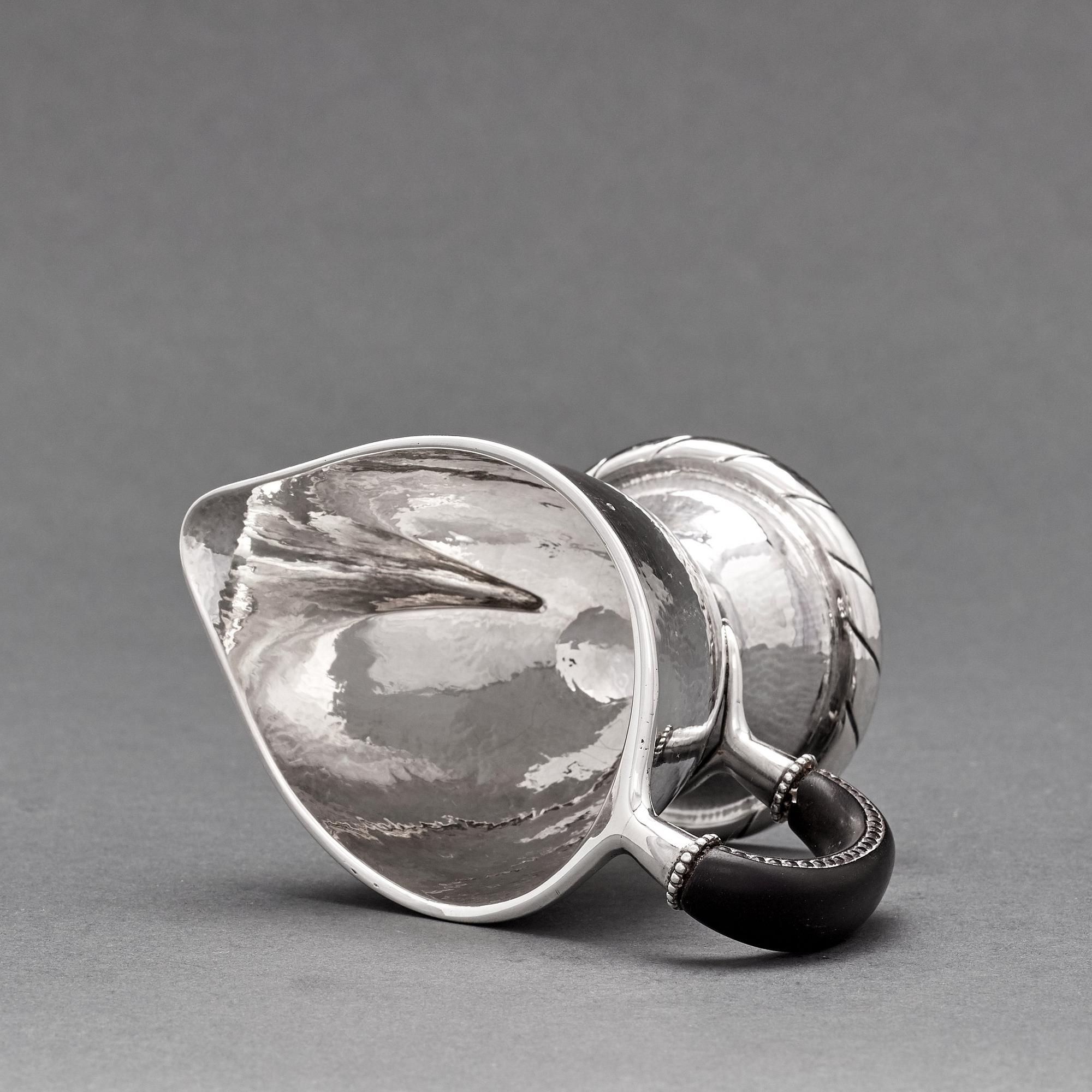 Georg Jensen, a 4 pieces coffee and tea service, Copenhagen 1915-19, 830/1000 silver. Design nr 88.