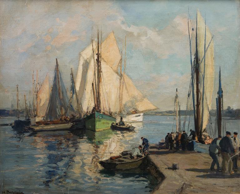 HENRI ALPHONSE BARNOIN, oil on canvas, signed.