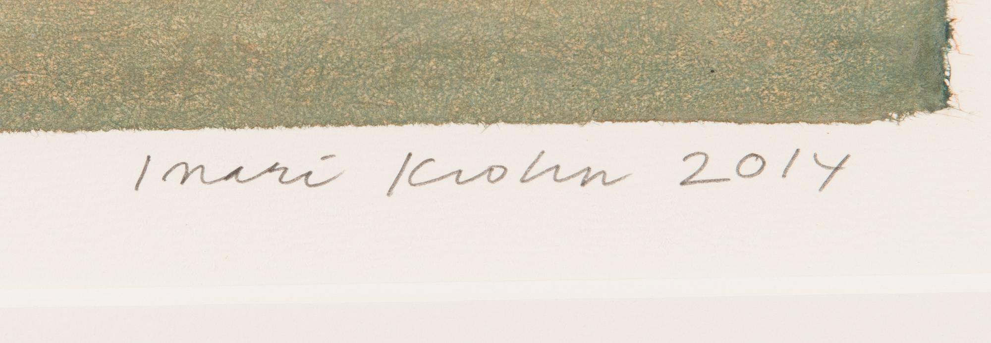 Inari Krohn, etching, chine collé, signed and dated 2014, numbered 10/100.