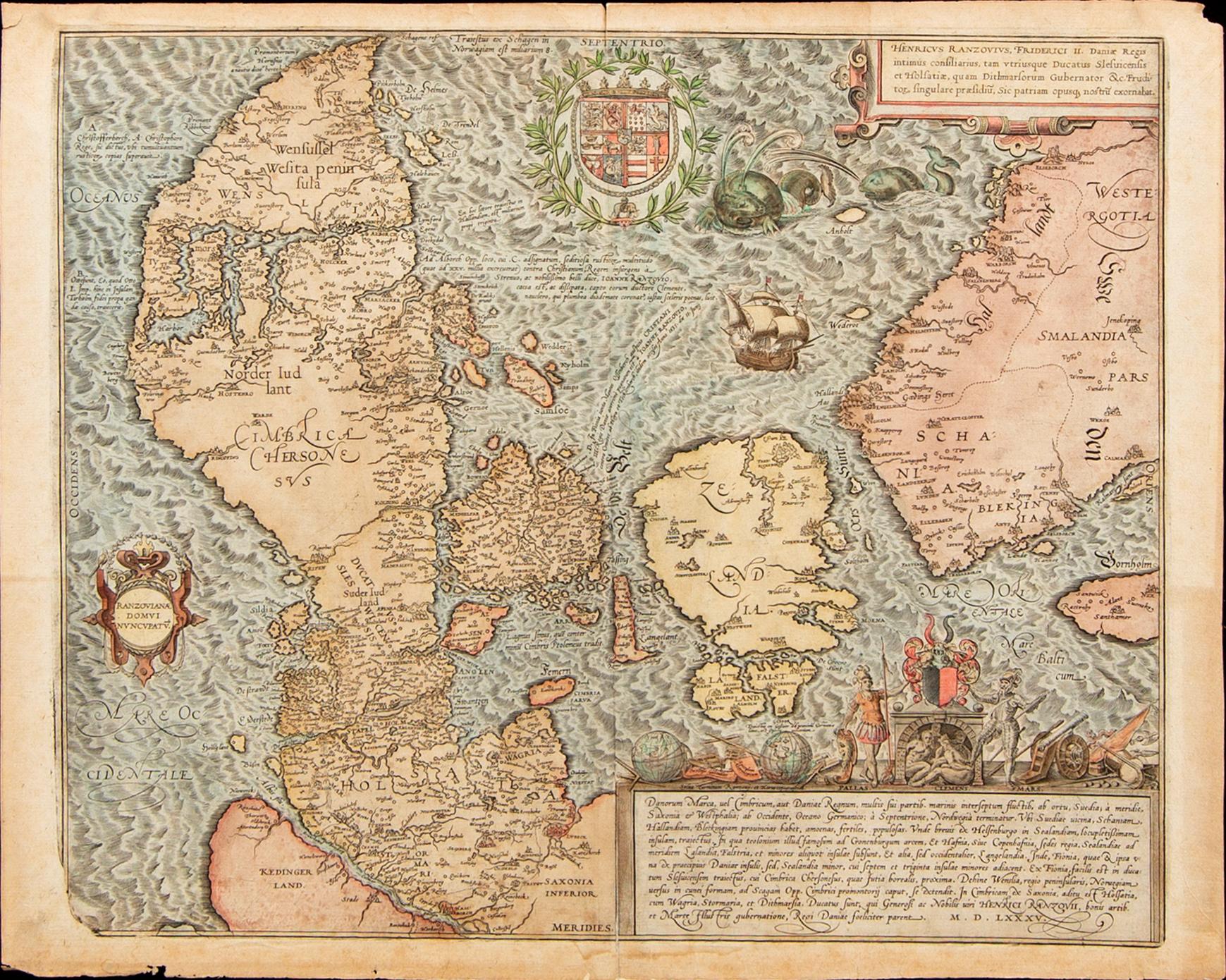 Marcus Jordan, map for Ggeorg Braun & Frans Hogenberg 'Civitates Orbis Terrarum', Cologne ca 1585-90.