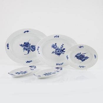 119 pieces of a 'Blue flower' porcelain service, Royal Copenhagen, Denmark.