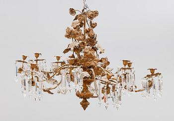 LJUSKRONA, oskariansk, 1800-talets andra hälft. Höjd 70 cm.