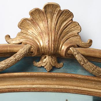 A Swedish Transition mirror by Joseph Schürer, dated 1771.