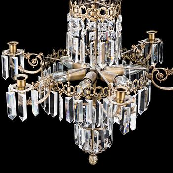 A second half of the 20th Century pair of chandeliers.