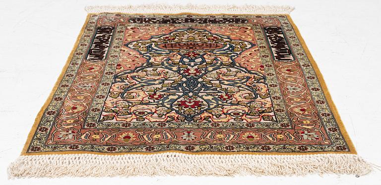 A silke hereke (souf), c. 92 x 64 cm.