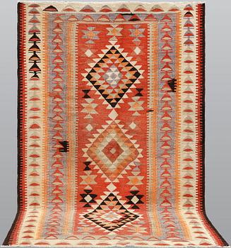 A rug, Persian Nomad Kilim, Kurd, approx. 230 x 152 cm.
