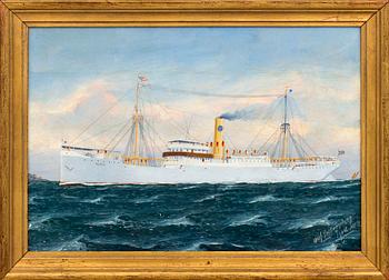 OLAF GULBRANDSEN, oil on paper, signed 1912.