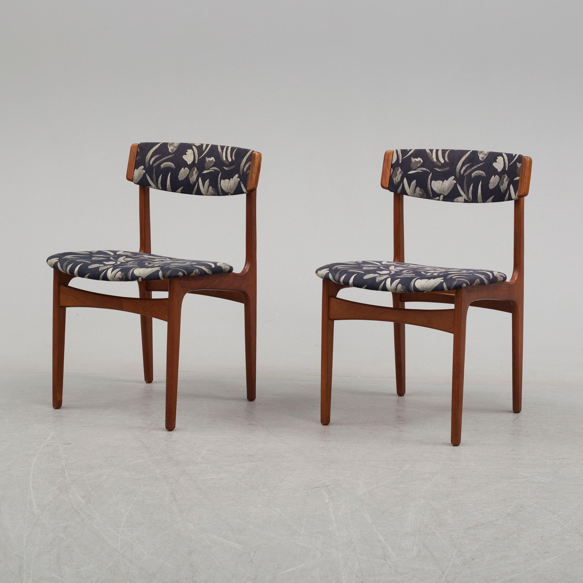 STOLAR, 5 st, Thorsø Stole- och Møbelfabrik, Danmark, 1900-talets andra hälft.