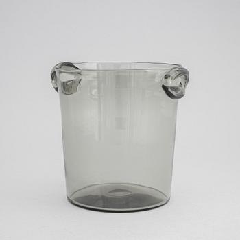 Nils Landberg, a glass champagne/wine cooler, Orrefors, 1950s.