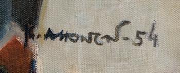 KOSTI AHONEN, oil on canvas, signed and dated -54.