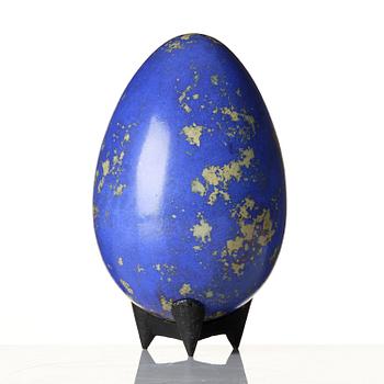 Hans Hedberg, a faience sculpture of an egg, Biot, France.