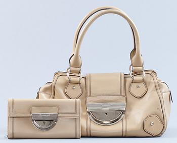 HANDVÄSKA samt PLÅNBOK, Karen Millen, 2000-tal.