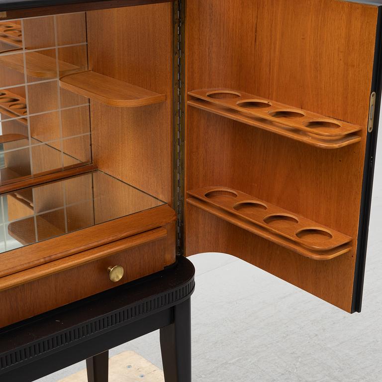 A painted bar cabinet, mid 20th  century.