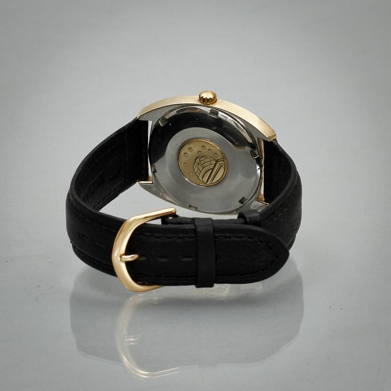 ARMBANDSUR, guld på stål. Omega Constellation, 1900-talets andra hälft.