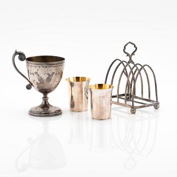 Parti, silver, 4 delar.