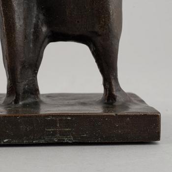 Eric Elfwén, a bronze skulpture, signed EE.