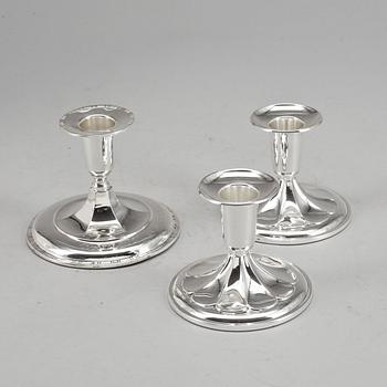LJUSSTAKAR, 2+1, silver, K & EC, Göteborg 1951-1972.