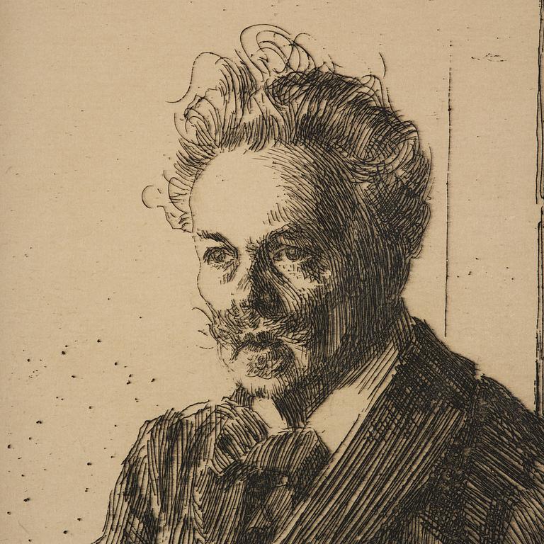 Anders Zorn, "August Strindberg".