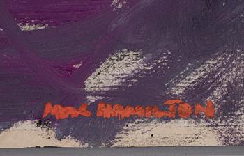 MAC HAMILTON, oil on paper laid down on panel, signed Mac Hamilton. Executed in 1987.