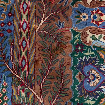 Carpet, Figural Kashmar, approx. 380 x 295 cm.