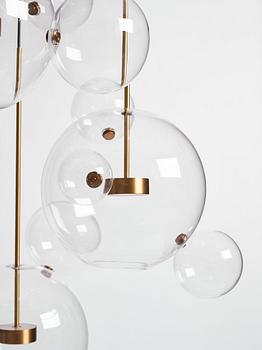 Giopato & Coombes, a "Bolle 14" ceiling lamp, Kalmar Werkstätten, for Svenskt Tenn, 2015.