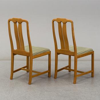 CARL MALMSTEN, matsalsgrupp 7 delar, "Ambassadör", Åfors Möbelfabrik.