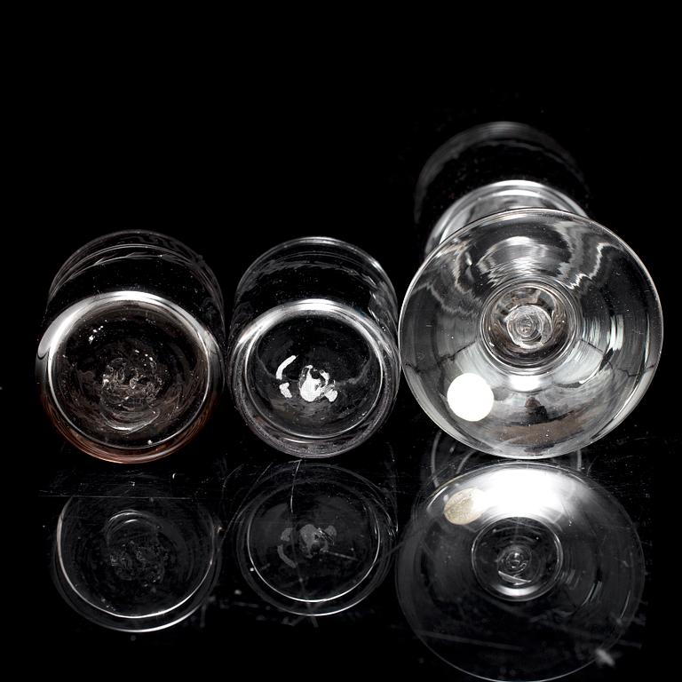 GLAS, 14 st, "Antik", Reijmyre Glasbruk.