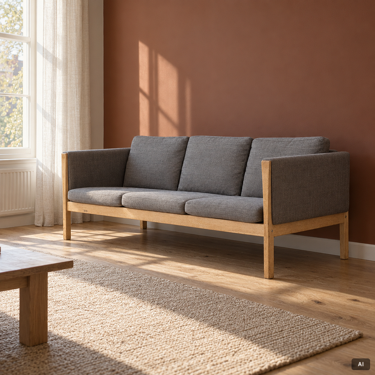 Hans J. Wegner, Sofa, CH163, Carl Hansen, Denmark.