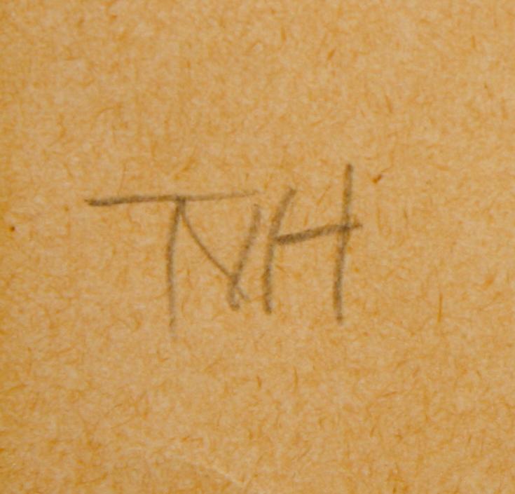 TORA VEGA HOLMSTRÖM, kolskiss, monogramsign.