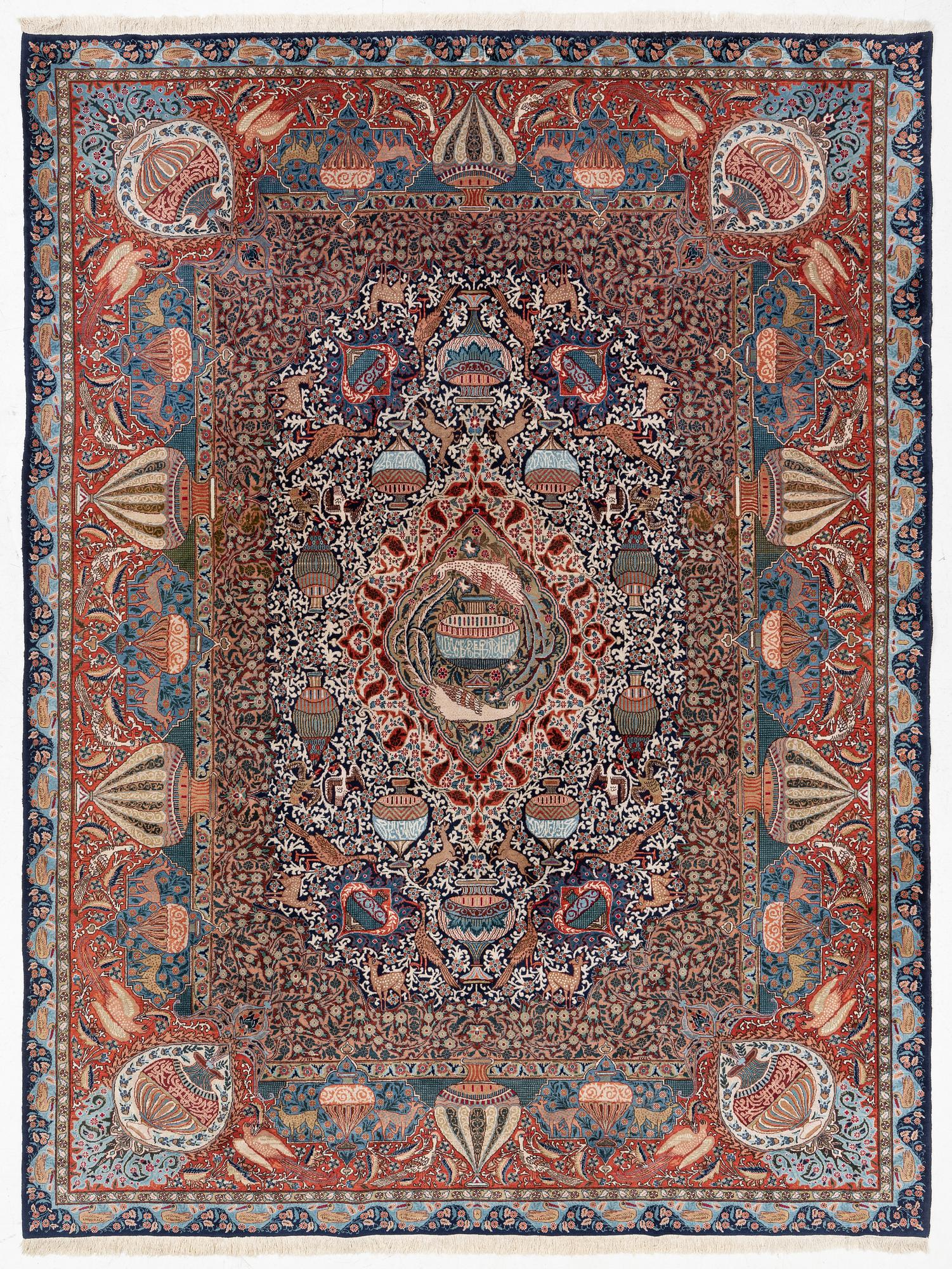 Carpet, Kashmar, approx. 390 x 290 cm.