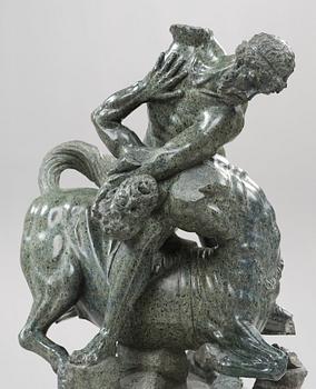 Hercules and the Centaur Nessus, Italy 18/19th century, serpentine stone.