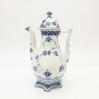 Royal Copenhagen, coffee service, 27 pieces, porcelain, "Blue Fluted", Denmark.