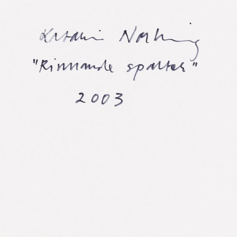 KATARINA NORLING, akryl på papper. Signerad och daterad 2003 a tergo.