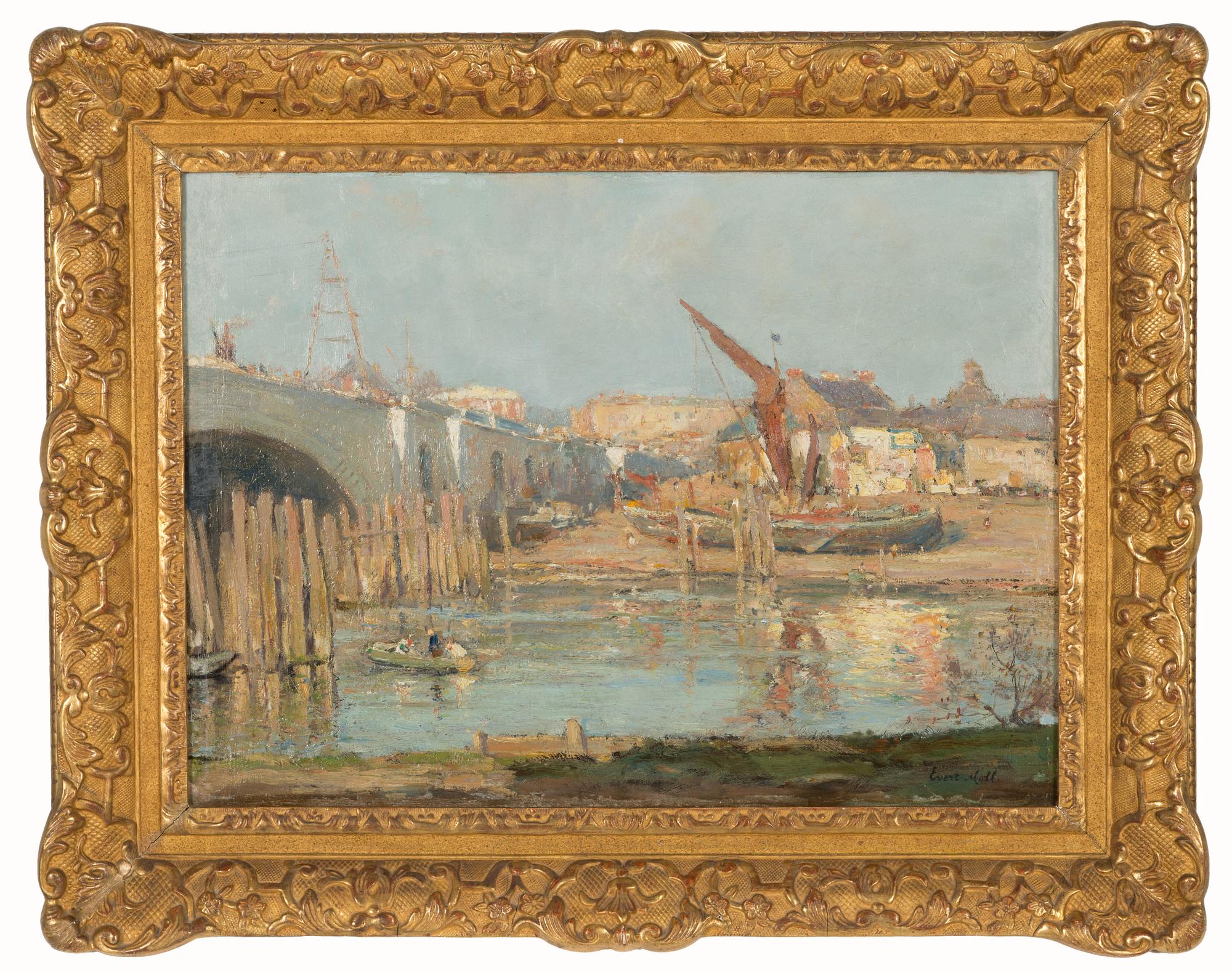 Evert Moll, oil on canvas, signed.